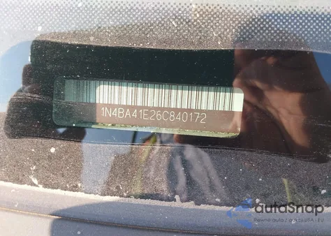 2006 Nissan Maxima 3.5 Sl from USA, damaged, VIN 1N4BA41E26C840172